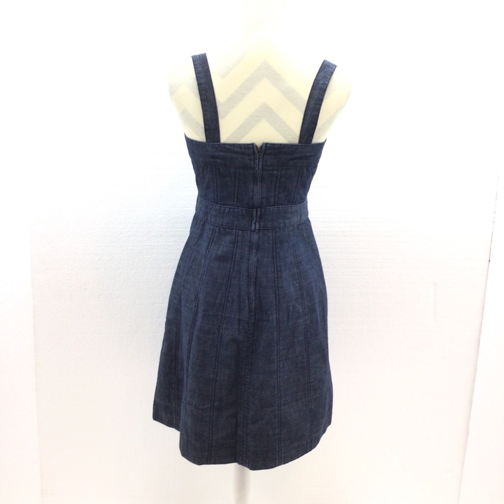 Sold! Gap Sleeveless Apron Denim Dress 4 - Picture 3 of 7